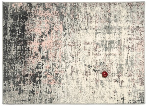 Alfa Carpets, Kusový koberec Beton powder pink, 80x150, růžová, chodba / předsíň