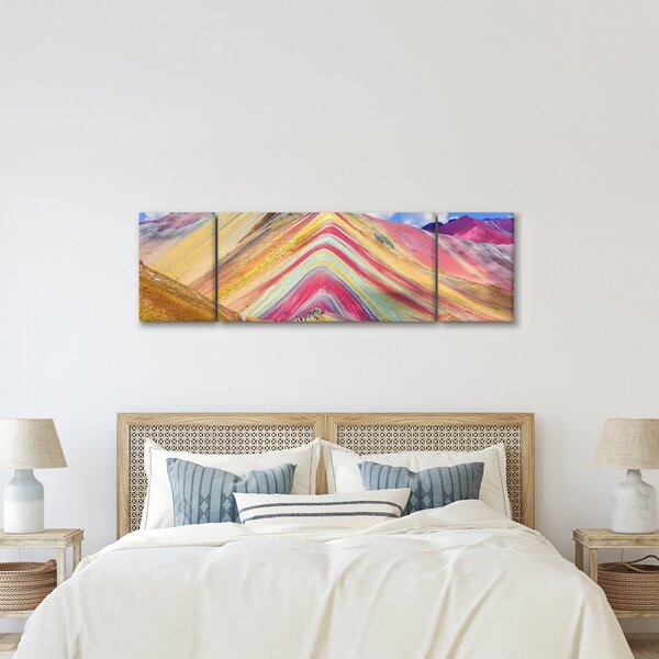 Obraz - Duhová hora, Peru (170x50 cm)