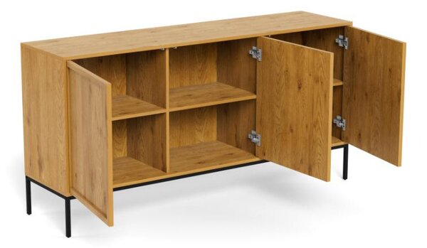 Actona Komoda Palmdale 158 cm dub divoký/černý