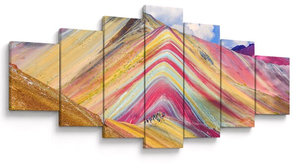 Obraz - Duhová hora, Peru (210x100 cm)