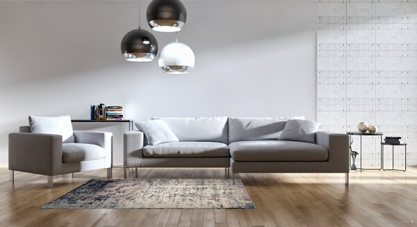 Alfa Carpets, Kusový koberec Beton powder pink, 80x150, růžová, chodba / předsíň