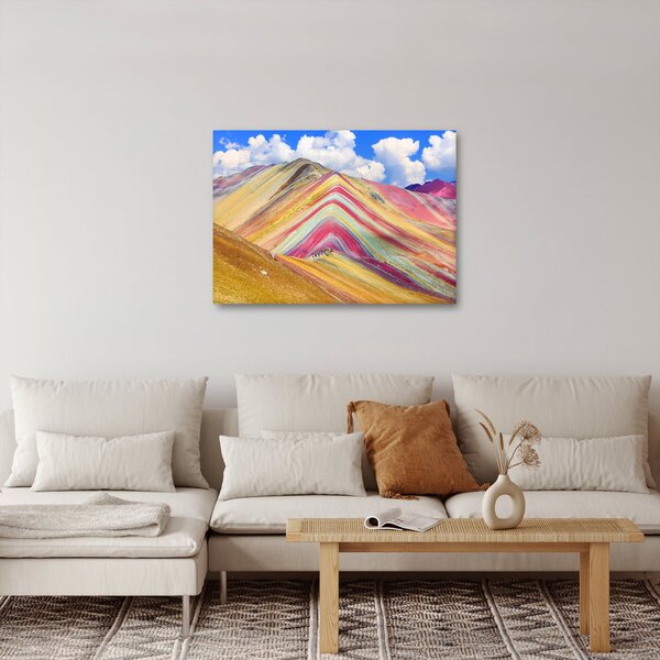 Obraz - Duhová hora, Peru (70x50 cm)