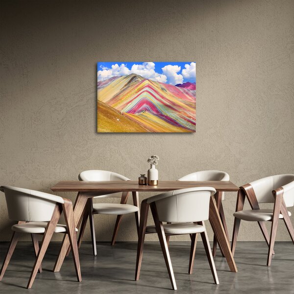 Obraz - Duhová hora, Peru (70x50 cm)