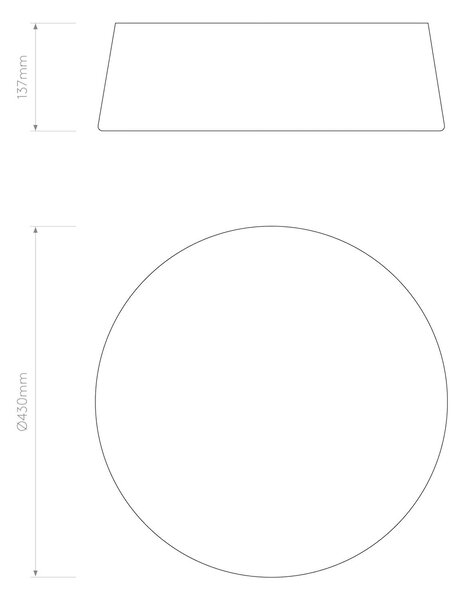 Astro Fife E27 stropní textilní svítidlo Bílá430mm
