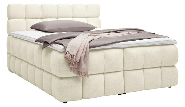 Boxspring postel BUBBLE BOX 160/200 cm, ecru