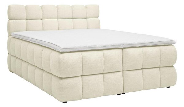 Boxspring postel BUBBLE BOX 160/200 cm, ecru