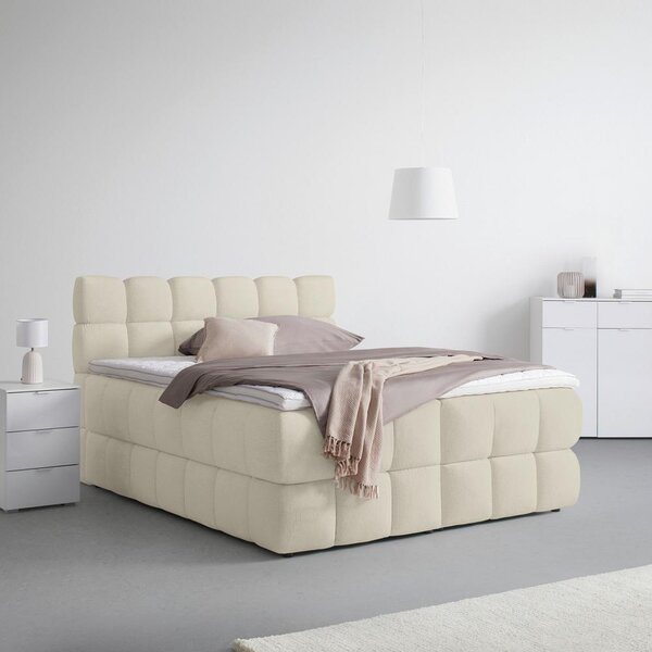 Boxspring postel BUBBLE BOX 180/200 cm, béžová