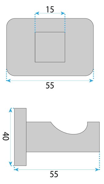 Koupelnový věšák Nico 5905 Brush Copper
