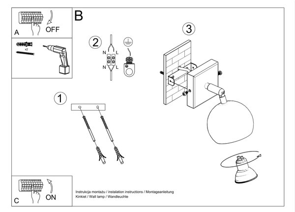 Sollux Lighting Nástěnné svítidlo OCULARE bílé