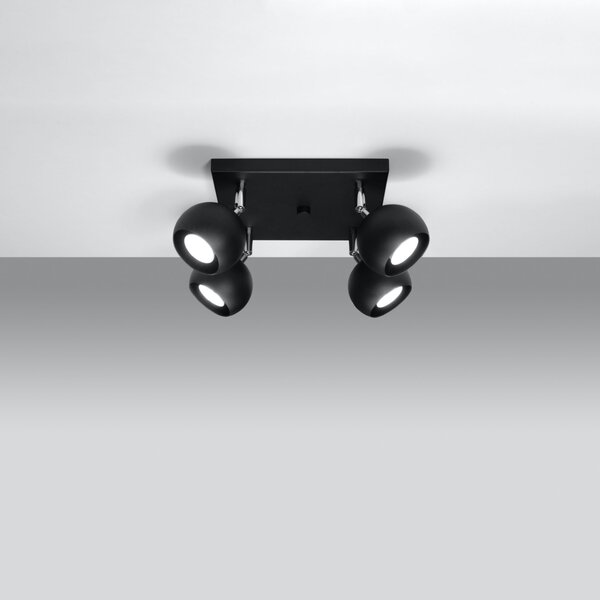 Sollux Lighting Stropní svítidlo OCULARE 4 černé