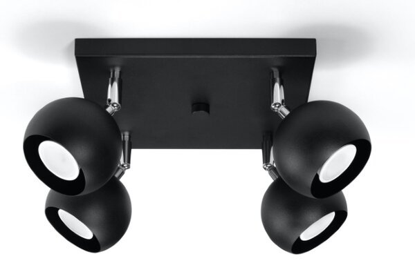 Sollux Lighting Stropní svítidlo OCULARE 4 černé