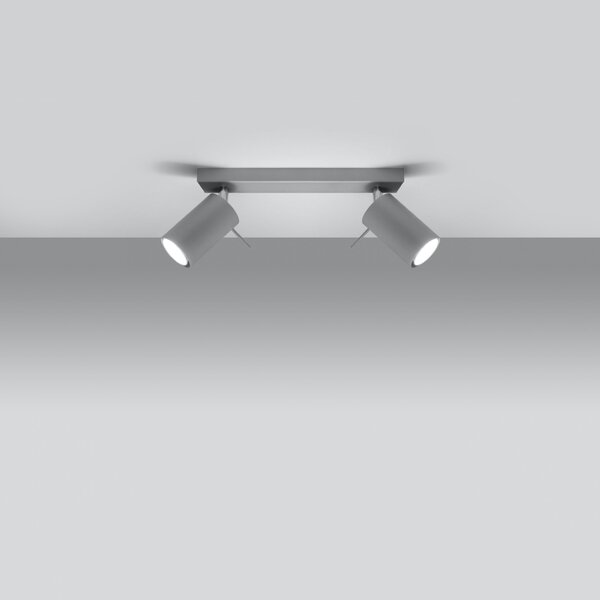 Sollux Lighting Stropní svítidlo RING 2 šedé