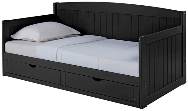 VÝSUVNÁ POSTEL, 90/200 cm, černá MID.YOU, Online Only