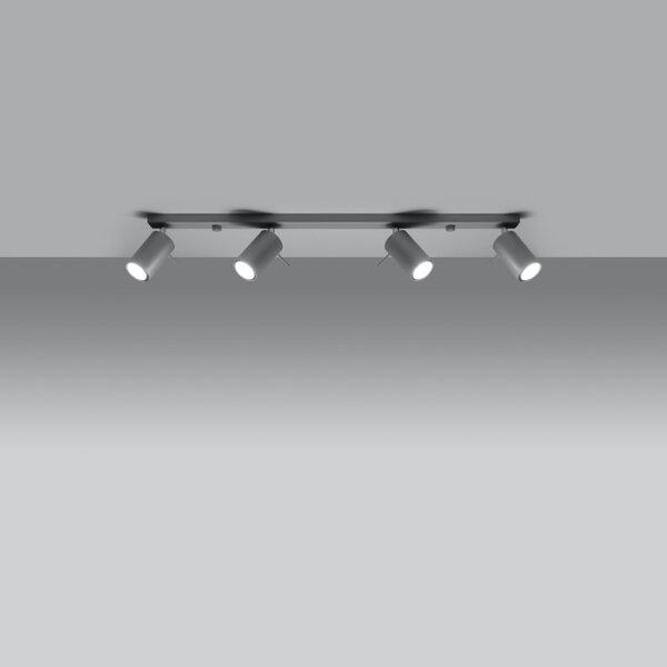 Sollux Lighting Stropní svítidlo RING 4L šedé