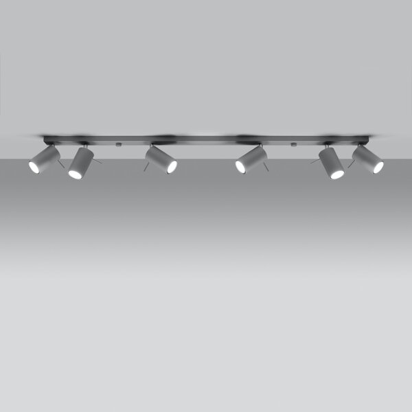 Sollux Lighting Stropní svítidlo RING 6L šedé