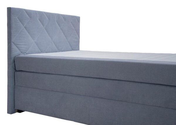 Boxspring postel JOHANA 120x200, šedě modrá
