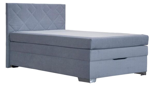 Boxspring postel JOHANA 120x200, šedě modrá