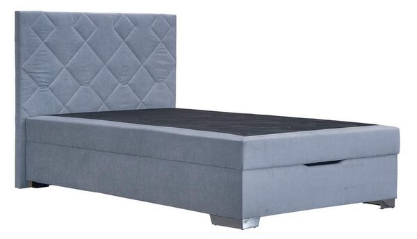 Boxspring postel JOHANA 120x200, šedě modrá