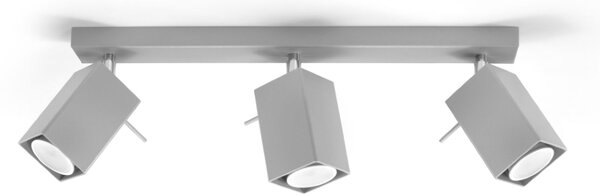 Sollux Lighting Stropní svítidlo MERIDA 3 šedé