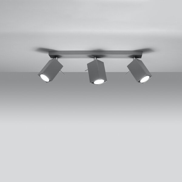 Sollux Lighting Stropní svítidlo MERIDA 3 šedé