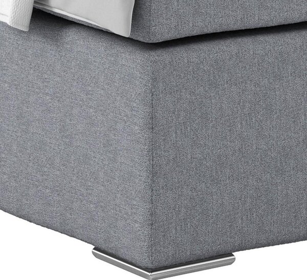 Postel Boxspring NERO PL: 140/200cm, šedozelená