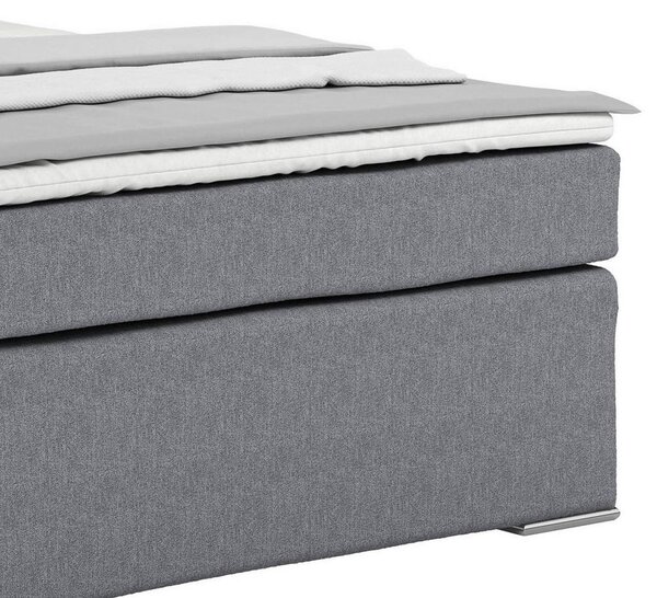 Postel Boxspring NERO PL: 140/200cm, šedozelená