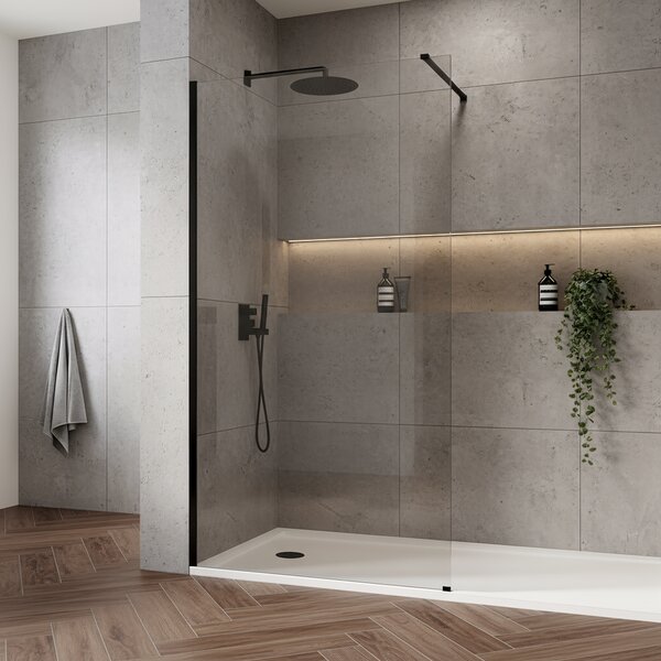 Sprchová zástěna Rea Flexi Transparent / Black 70