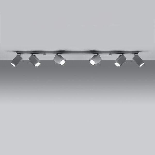 Sollux Lighting Stropní svítidlo MERIDA 6L šedé