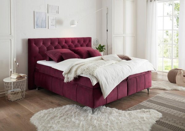 Boxspring postel Pembroke, 180x200, antracitová