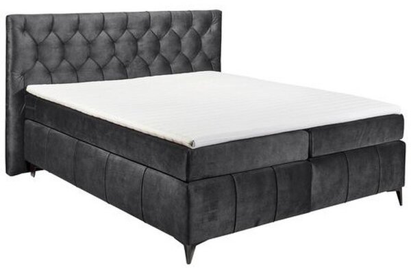 Boxspring postel Pembroke, 180x200, antracitová
