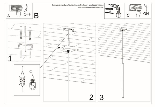Sollux Lighting Závěsné svítidlo PASTELO 1 černé