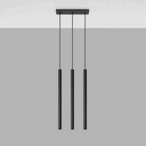 Sollux Lighting Závěsné svítidlo PASTELO 3 černé