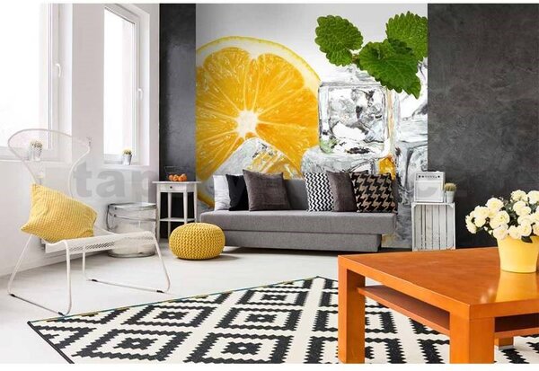 Vliesové fototapety, rozměr 225 cm x 250 cm, citron a led, DIMEX MS-3-0238