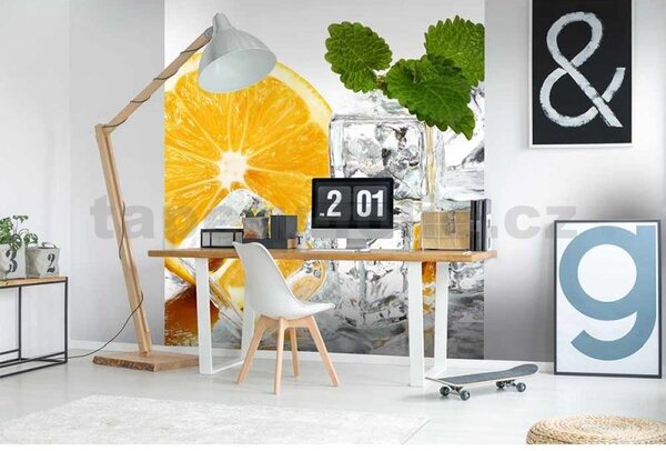 Vliesové fototapety, rozměr 225 cm x 250 cm, citron a led, DIMEX MS-3-0238