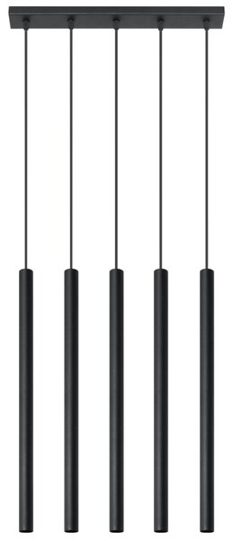 Sollux Lighting Závěsné svítidlo PASTELO 5 černé