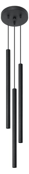Sollux Lighting Závěsné svítidlo PASTELO 3P černé