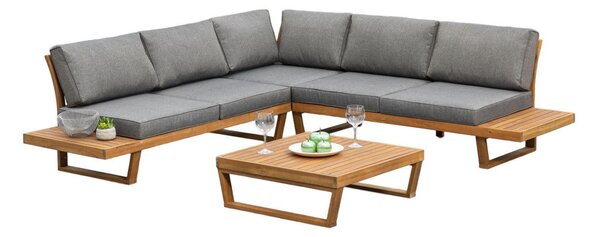 TERASOVÁ SEDACÍ SOUPRAVA 13dílné, dřevo Gardenson - Online Only zahradní nábytek, Online Only