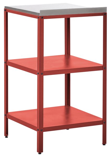 Zahradní kuchyňský ostrůvek VILAMA Kov Červená