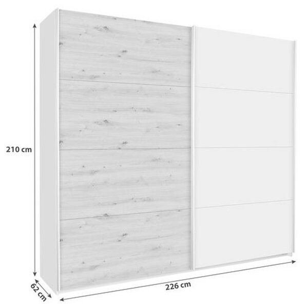 Skříň s posuvnými dveřmi Feldkirch 8, 226/210 cm