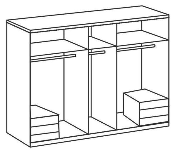 Šatní skříň LEVEL 36 D