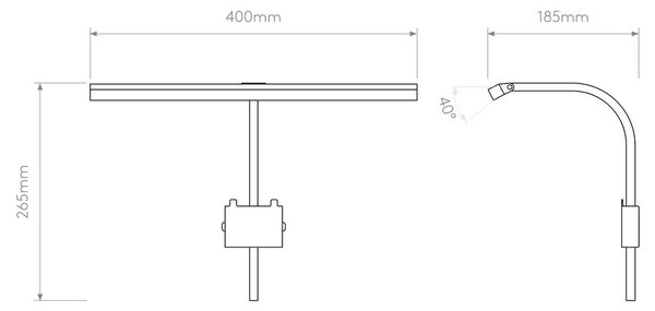 Astro Mondrian LED rámové svítidlo 600mmČerná matná