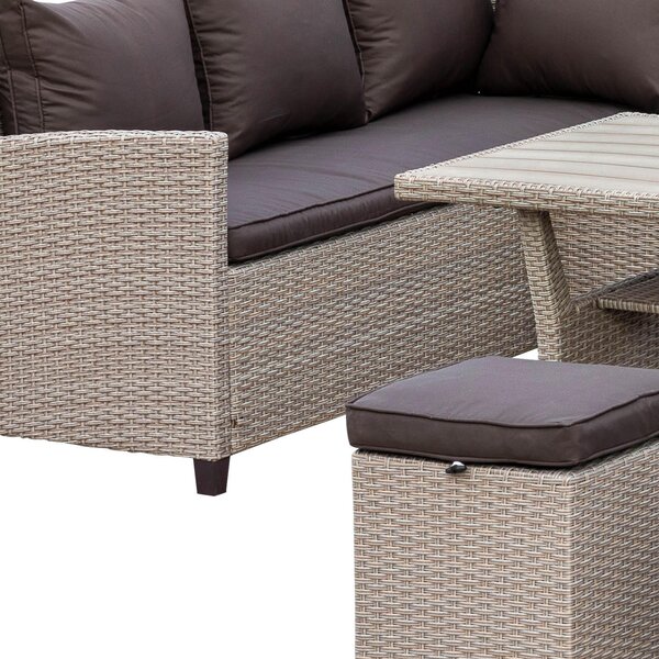 ZAHRADNÍ SEDACÍ SOUPRAVA 18dílné, kov, plast, textil Gardenson - Online Only zahradní nábytek, Online Only