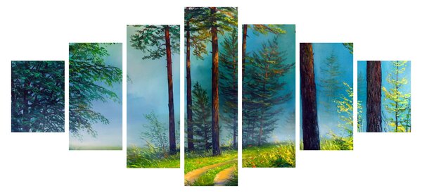 Obraz - Olejomalba krajiny (210x100 cm)