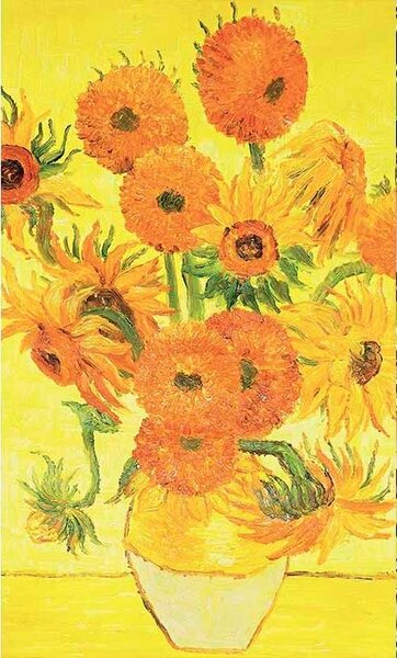 Vliesové fototapety, rozměr 150 cm x 250 cm, slunečnice - Vincent Van Gogh, DIMEX MS-2-0252