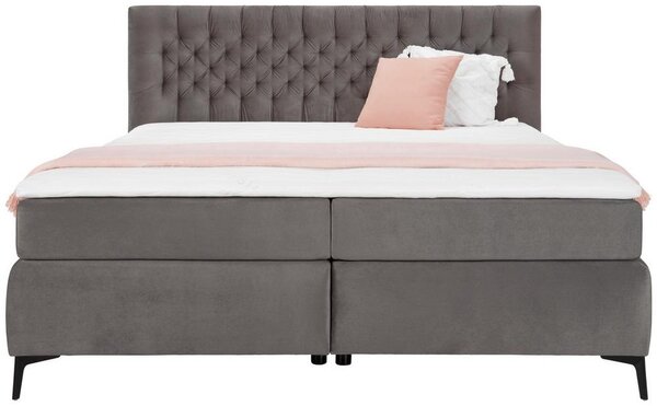 Boxspring postel ONE 2 160x200cm,antracitová