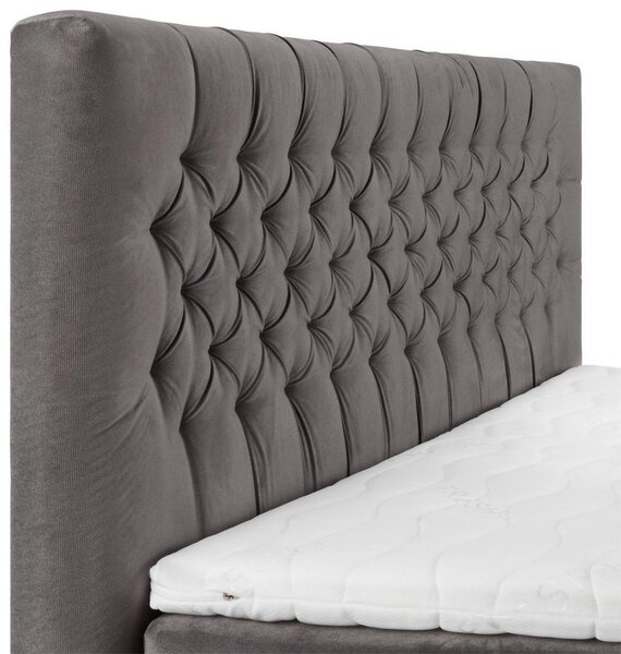Boxspring postel ONE 2 160x200cm,antracitová