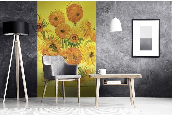 Vliesové fototapety, rozměr 150 cm x 250 cm, slunečnice - Vincent Van Gogh, DIMEX MS-2-0252