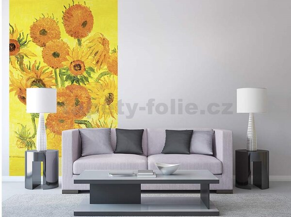 Vliesové fototapety, rozměr 150 cm x 250 cm, slunečnice - Vincent Van Gogh, DIMEX MS-2-0252