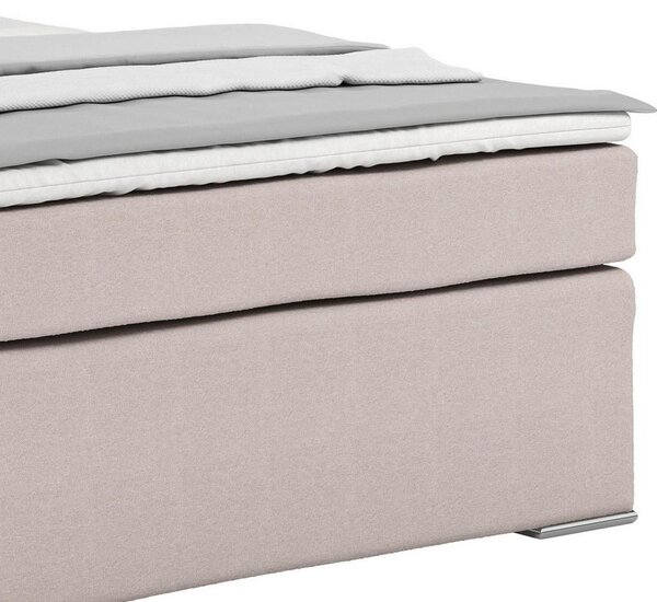 Postel Boxspring NERO PL: 140/200 cm, béžová
