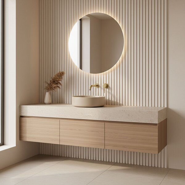 Podomítková vanová baterie Rea Clif Brush Gold